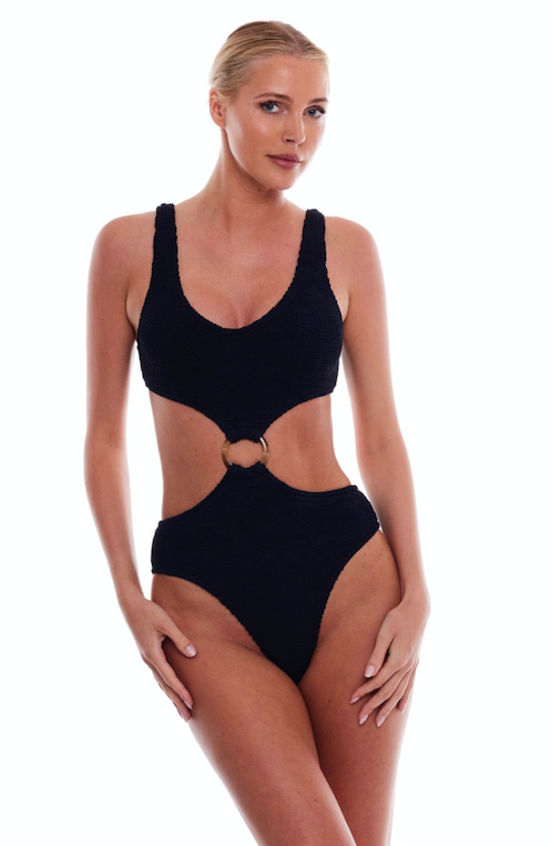 Love & Bikini Cut Out One Size One Piece